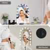 Hollywood Vanity Make Up Mirror with Lights 18-LED Tabletop Wall Metal 80x62cm