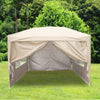 3x3m Pop Up Gazebo Marquee Outdoor Garden Party Tent Canopy 4 Side Panels New