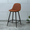 2X Bar Stools PU/ Velvet/ Fabric Breakfast Stool Chairs Kitchen Pub Grey Brown