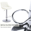 2pcs Cream MADRID Gas Lift Faux Leather Bar Stools Home Kitchen Breakfast Bar