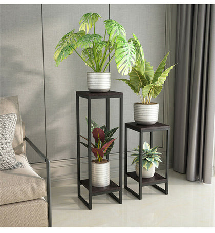 Potted Plant Stand Tall Flower Pot Display Shelf for Balcony Living Room Garden