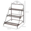 3 Tier Metal Plant Stand Ladder Flower Pot Display Rack Shelf Indoor & Outdoor