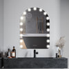 Hollywood Vanity Make Up Mirror with Lights 18-LED Tabletop Wall Metal 80x62cm