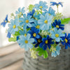 36 Heads Artificial Silk Flowers Bunch Wedding Home Grave Outdoor Bouquet UK
