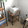 HOOBRO Mobile Printer Stand 3-Tier Printer Cart Projector Cart Industrial Style