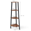 4 Tier Corner Shelf Storage Rack Organiser Ladder Display Bookshelf Office Home