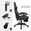 Executive Office Racing Gaming Chair Adjustable Swivel Computer Desk Recliner PU