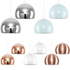 Pair Of Domed Shades Metal Retro Ceiling Light Shades Modern Design Pendant LED