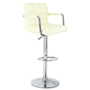 Miami Bar Stools Faux Leather Gas Lift Modern Breakfast Kitchen Barstool Swivel