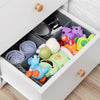 6 Section Canvas Storage Box Wardrobe Organiser Drawer Socks Ties Box Divide