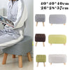 Linen Fabric Footstool Foot Rest Stool Pouffe Ottoman Seat Living Room Furniture