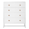 White Modern 4 Chest of Drawers Bedroom Hallway Furniture Clothes Storage