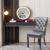 Velvet Dining Chair with Door Knocker Bedroom Dressing Accent Seat 1/2/4/6Chairs