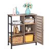 Industrial Storage Cabinet Hallway Shelf Rustic 1 Door Large Capacity