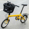 Bicycle Basket Folding Bike Front Handlebar Pet Carrier Frame Bag Shopping Bag