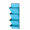 4 TIER OVER THE DOOR HANGING HOOKS ORGANISER STORAGE POCKETS WARDROBE UNIT