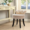 Soft Velvet Bedroom Dressing Table Stool Chair Vanity Piano Seat Makeup Pouffe