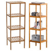 3/4/5 Tier Bookcase Shelving Unit Wood Bookshelf Free Standing Storage Display