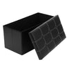Large Leather Folding Storage Ottoman Pouffe Double Seat Foot Stool Storage Box