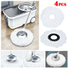 4x Spin Mop Heads Replacement 360 Degree Microfiber Bucket Home Cleaner Cleaning