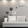 Decoration Dandelion Transparent Nature Wall Stickers Mural Decal Paper Art