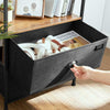 Industrial Style Side Table Bedside Storage Unit Fabric Drawers Nightstand Chest