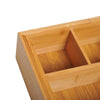 Bamboo Expandable Organiser Drawer Inserts Wooden Storage Holder Office