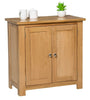 Small Oak Storage Cupboard | Wooden Filing Cabinet Shoe Organiser Bathroom Unit