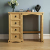 Corona Dressing Table 4 Drawer Mexican Solid Waxed Pine Storage Bedroom Desk