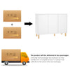 Storage Cabinet 3 Doors Cupboard Living Room Sideboard with Adjustable Shelves