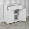 Small 2 Door 1 Drawer Hallway Living Room Sideboard Wooden Storage Cabinet Unit