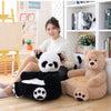 Baby Kids Plush Sofa Seat Children Bear Panda Soft Chair Toddlers Armchair Seat