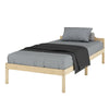 Single Bed Frame In White 3ft Solid Wooden Frame. Fits Single Mattress 190x90 cm