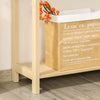 Console Table w/ Storage Shelf 2 Drawers for Entryway Bedroom Natural