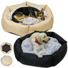 Durable Hexagon Dog Bed Orthopaedic Pet Warm Basket & Super Soft Plush Interior