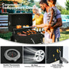 Portable Charcoal BBQ Garden Barbeque Trolley Stainless Steel Grill Stove Cart