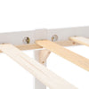 White Solid Wooden Bed Frame 3ft 4ft6 Wood Single Double Size Bed