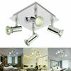 Adjustable Modern 4 Way Square Kitchen LED Ceiling Spot Lights Spotlight Fitting