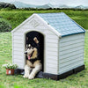 Plastic Dog Kennel Pet House Large Weatherproof Outdoor Durable Animal Shelter