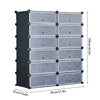 12 Cube DIY Closet Cabinet Cupbpard Shoe Storage Organizer Shoe Shelf Holder BN