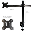 Fully Adjustable Double Monitor Bracket Dual Arm Desk Stand M&W