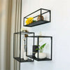 3Pcs Vintage Wall Unit Retro Industrial Style Metal Shelf Rack Storage Display