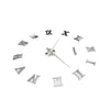 3D DIY Extra Large Roman Numerals Luxury Mirror Wall Sticker Clock Home Decor UK