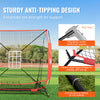 VEVOR 5x5 ft Baseball Softball Practice Net Hitting Batting Multiple Accessories