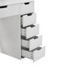White Dressing Table W/ 10 LED Light Mirror Vanity Makeup Desk 6 Drawers Cabinet