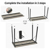 Small Computer Desk Home Office Writing Desk for Study/Library/Bedroom, Gray