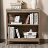 Small Industrial Bookcase Slim Console Table Vintage Storage Shelf Display Unit