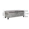 Button Storage Ottoman Crushed Velvet Box Upholstered Footstool Bench Bedroom