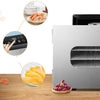 6 Trays Food Dehydrator Dryer Electric Fruit Drying Machine Steel 35L