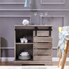 Storage Sideboard Cabinet Cupboard with Shelf Door Home Living Room Kitchen BN